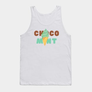 I love ice cream a waffle lot | Choco Mint Ice Cream Flavor | Ice Cream Lovers | Sundae Lovers | Sweet Summer Treat | Sweet Tooth Tank Top